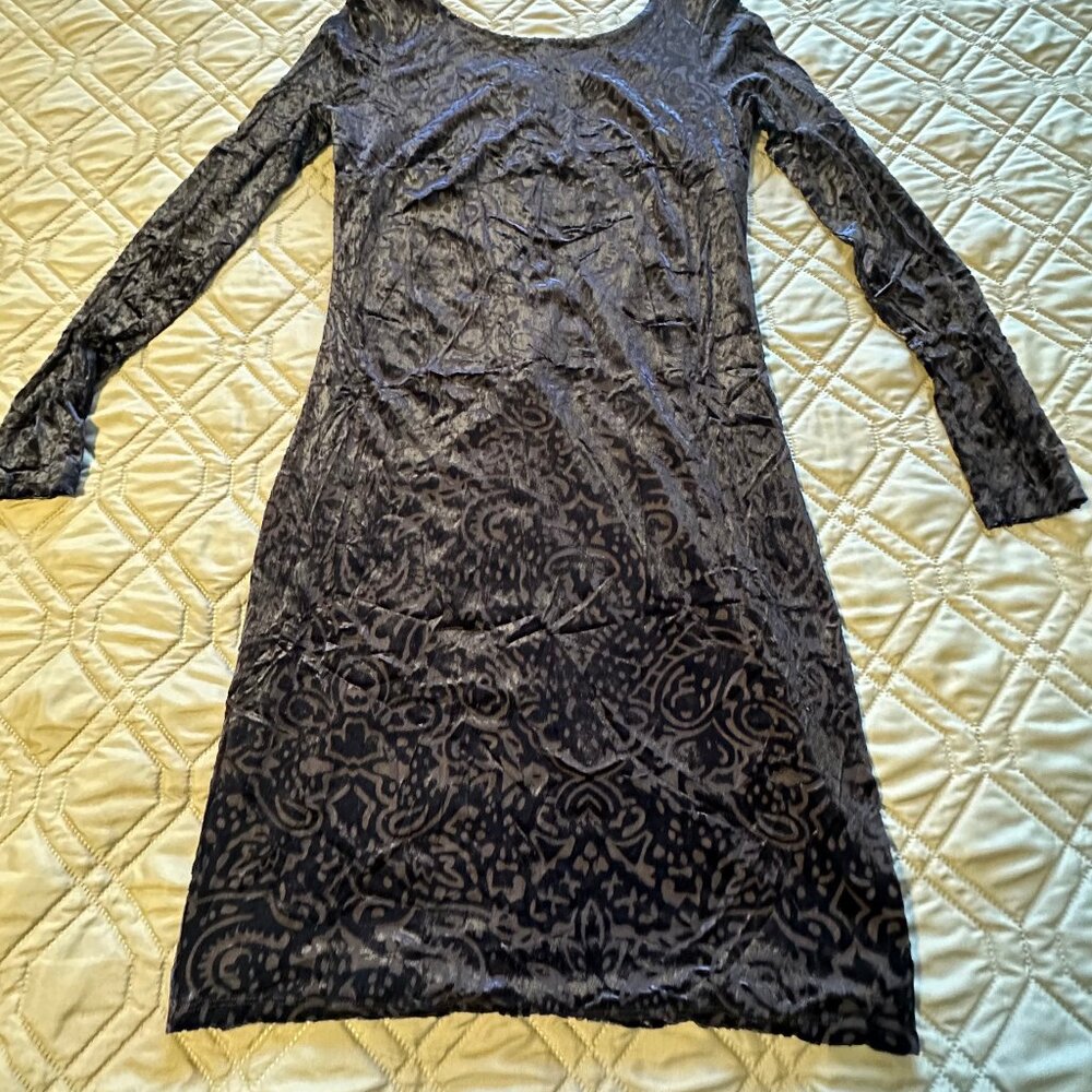 Reitmans Signature Blue & Black Dress | Size Medium | Stretchy & Flattering Fit